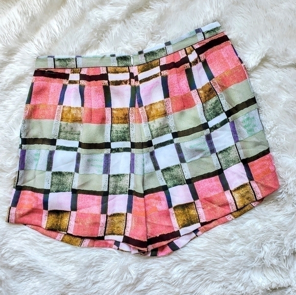 NWT Clover Canyon hi-waist plaid shorts Sz. M - Picture 3 of 5